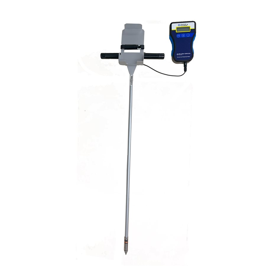 MicroMax® SRM100A Soil pH & Resistivity Meter with Long Probe Bell Hole Kit